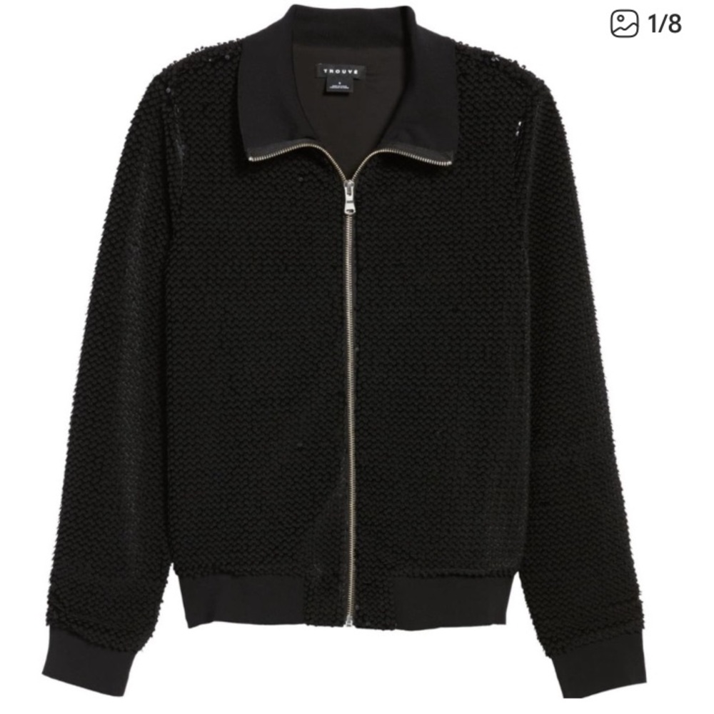 Trouv’e sequin bomber jacket